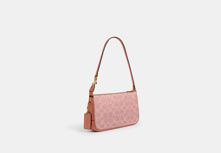 Plaza Bag In Signature Canvas - Brass/Melon Pink