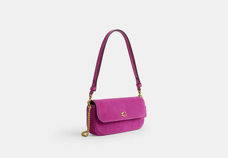 Brook Flap Chain Bag - Brass/Magenta
