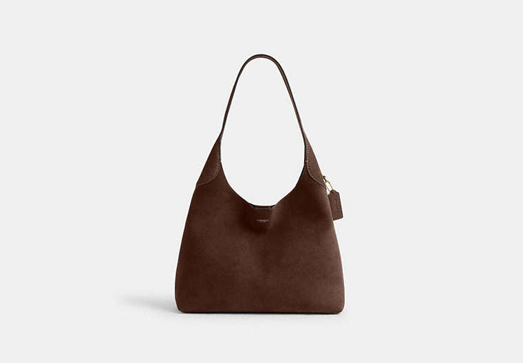 Brooklyn Shoulder Bag 34 - Brass/Dark Chocolate