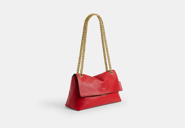 Chelsea Shoulder Bag 30 - Brass/Scarlet