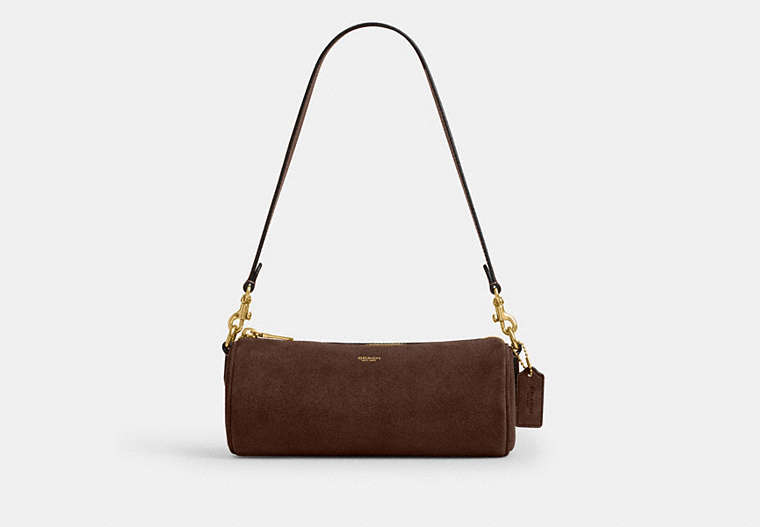 Barrel Bag - Brass/Dark Chocolate