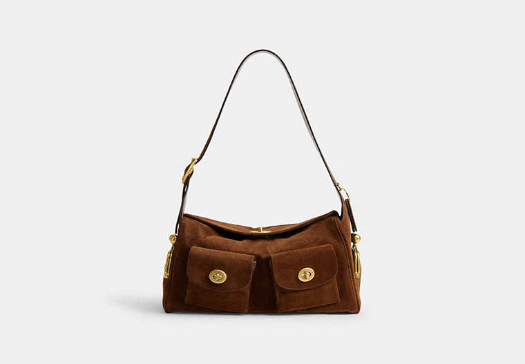 Turnlock Haversack Bag - Brass/Warm Brown