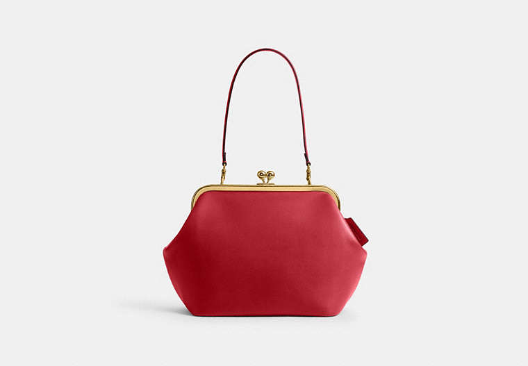 Kisslock Frame Bag 27 - Brass/Poppy