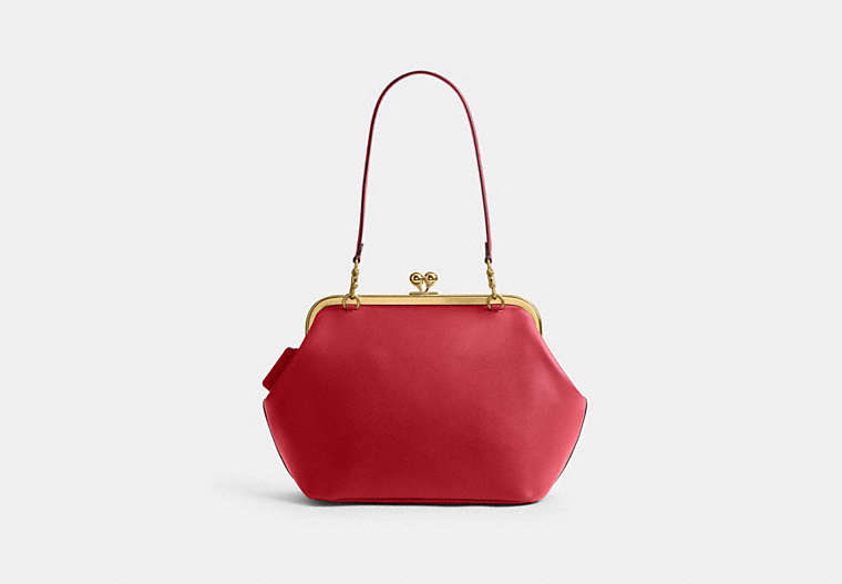 Kisslock Frame Bag 27 - Brass/Poppy