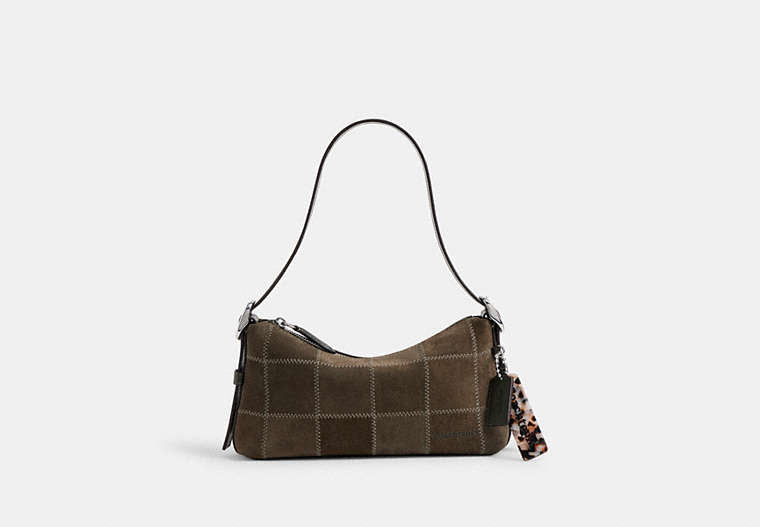 Alter/Ego Small Slouchy Shoulder Bag - Olive Suede