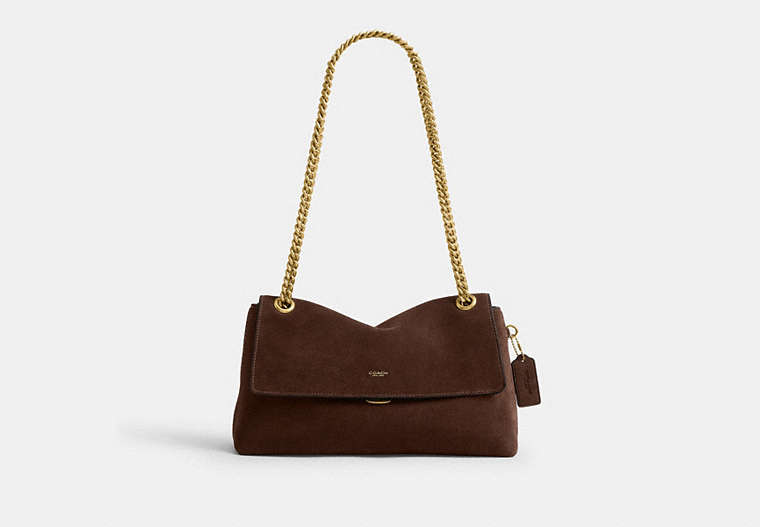 Chelsea Shoulder Bag 30 - Brass/Dark Chocolate