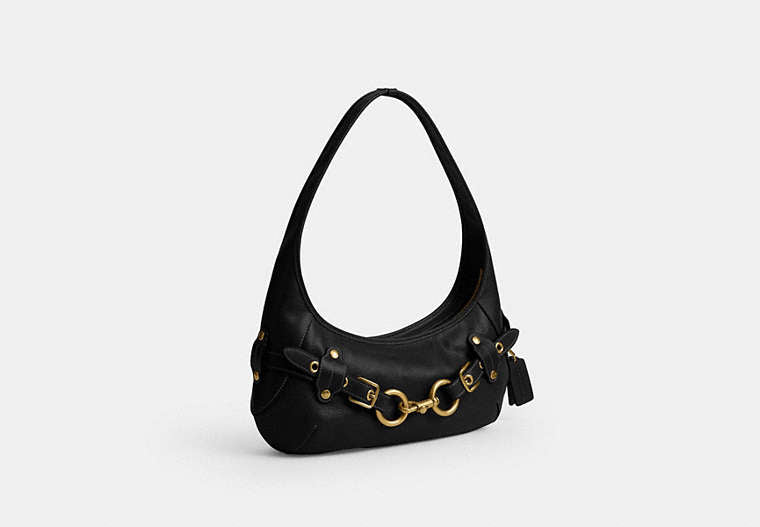 Belted Ergo Shoulder Bag - Brass/Black