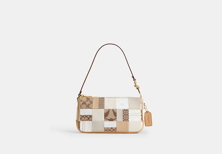 Plaza Bag 25 With Patchwork - Brass/White Multicolor