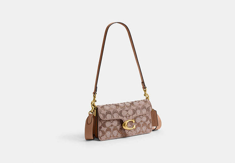 Soft Tabby Shoulder Bag 20 - Brass/Mushroom