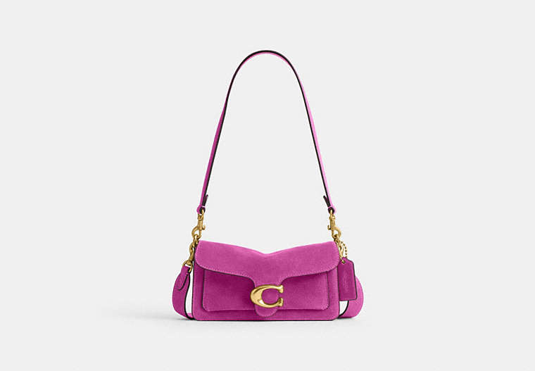Soft Tabby Shoulder Bag 20 - Brass/Magenta