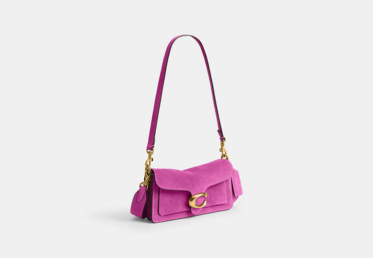 Soft Tabby Shoulder Bag 20 - Brass/Magenta