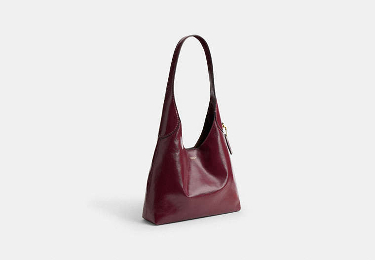 Brooklyn Shoulder Bag 28 - Brass/Dark Cherry