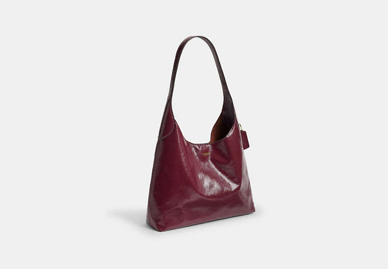 Brooklyn Shoulder Bag 34 - Brass/Dark Cherry