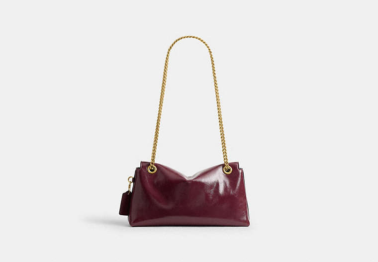 Chelsea Shoulder Bag 26 - Brass/Dark Cherry