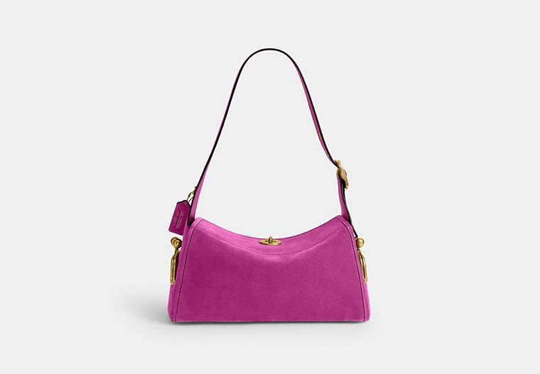 Turnlock Haversack Bag - Brass/Magenta