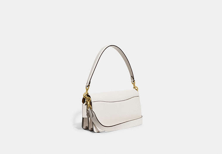 Tabby Shoulder Bag 26 In Signature Canvas - Brass/Chalk