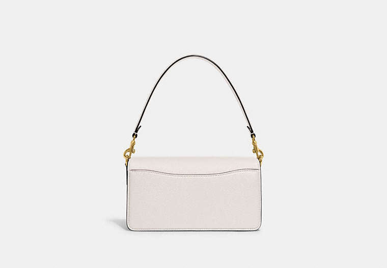 Tabby Shoulder Bag 26 In Signature Canvas - Brass/Chalk