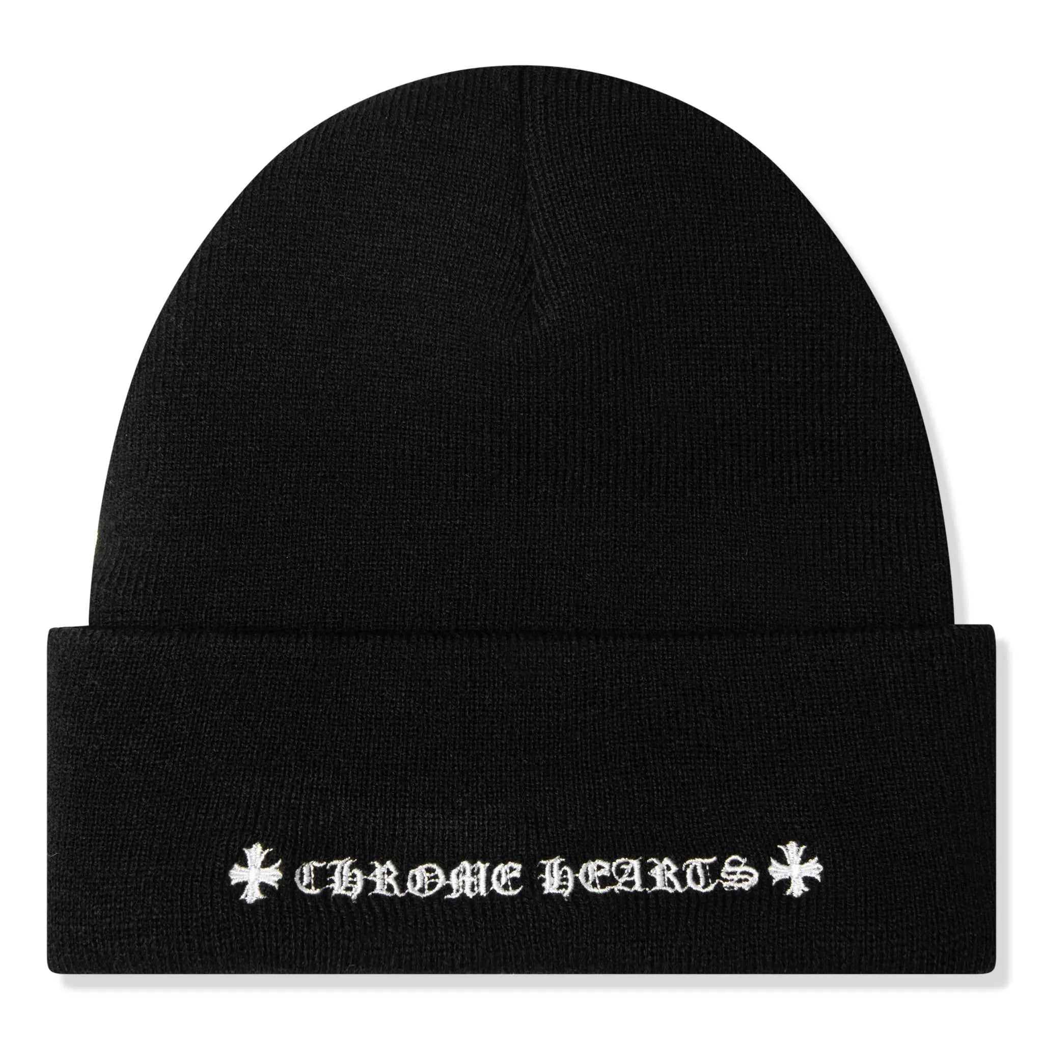 Chrome Hearts CH Logo Black White Beanie