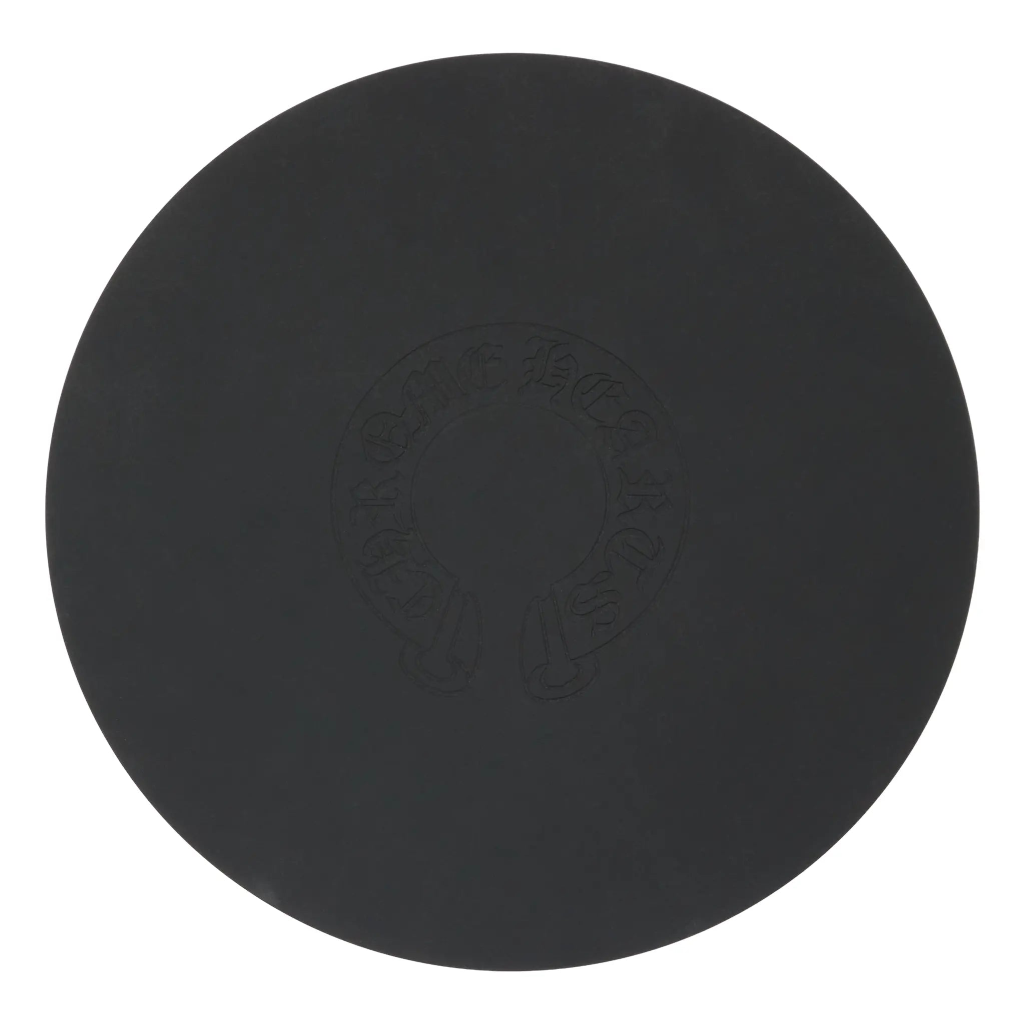 Chrome Hearts Cross Logo Round Black Rubber Mat