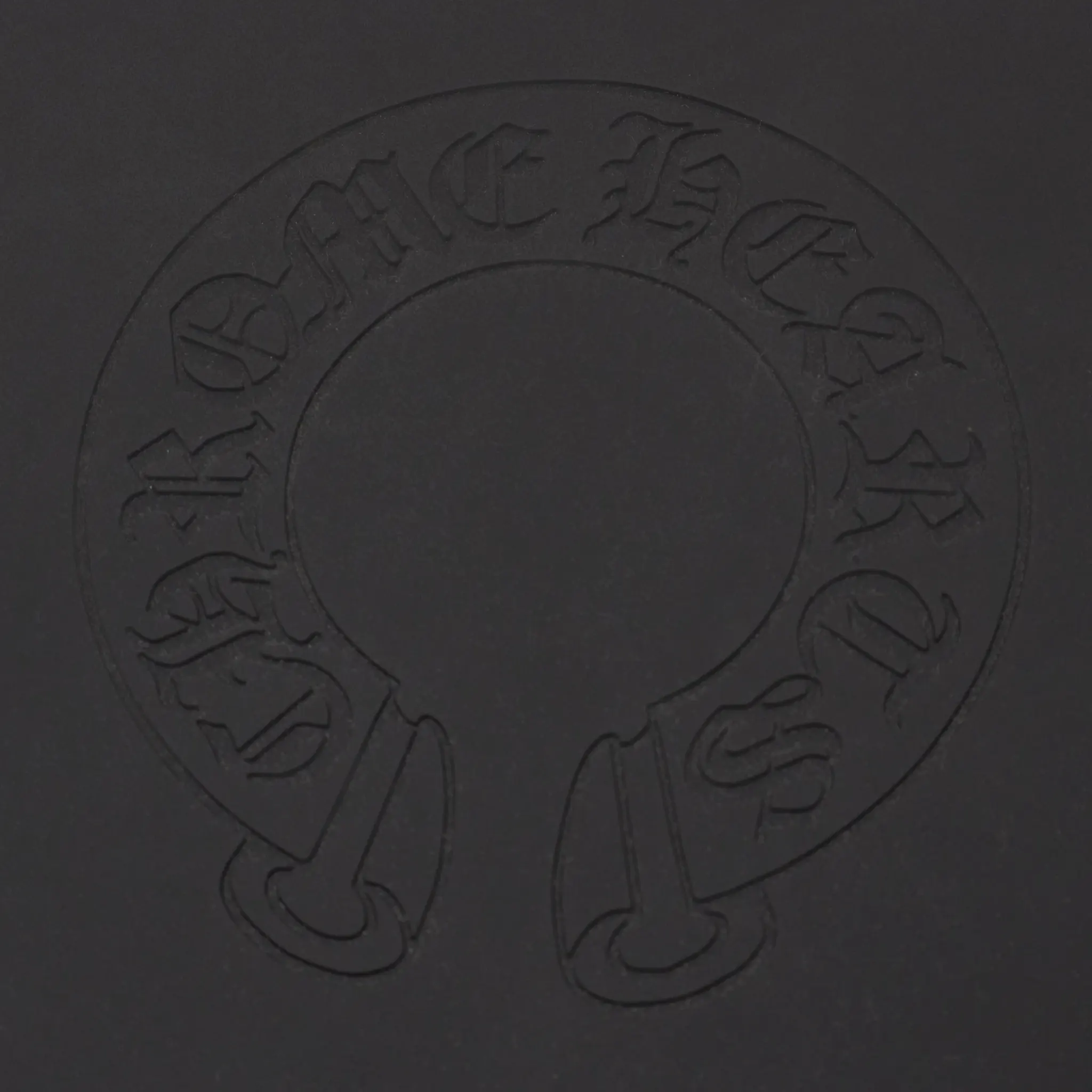 Chrome Hearts Cross Logo Round Black Rubber Mat