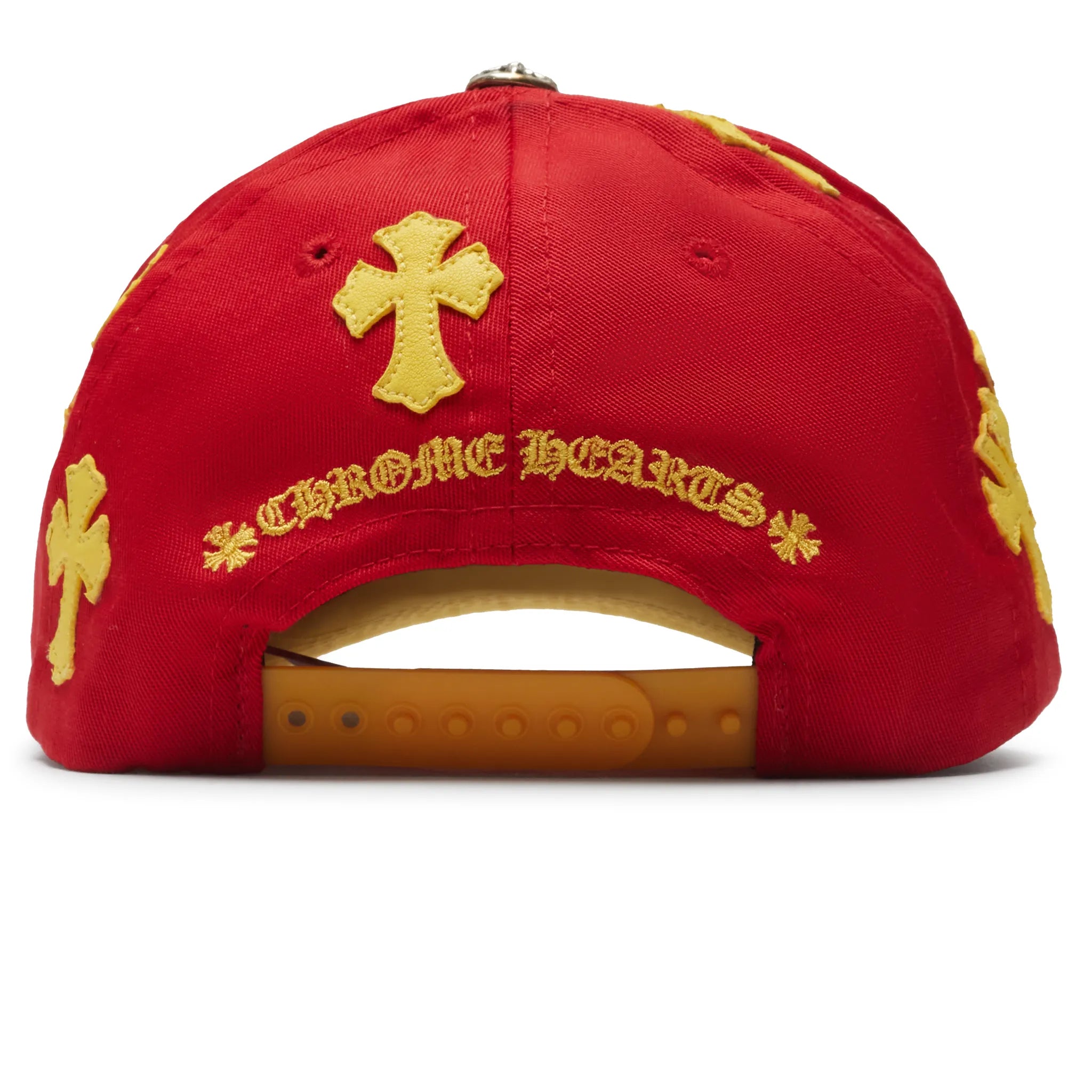 Chrome Hearts Cross Patch Red Yellow Baseball Cap
