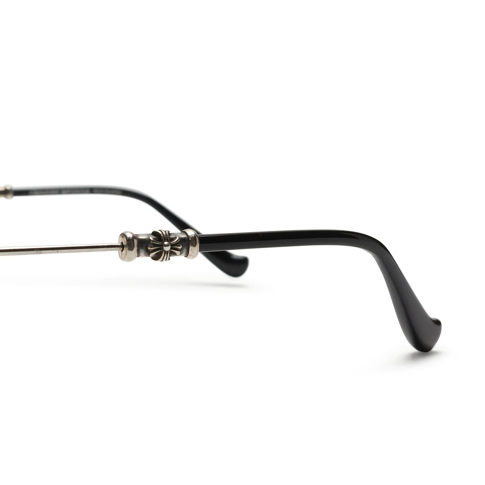 Chrome Hearts Pills III Custom Silver Brown Diamond Cut Sunglasses