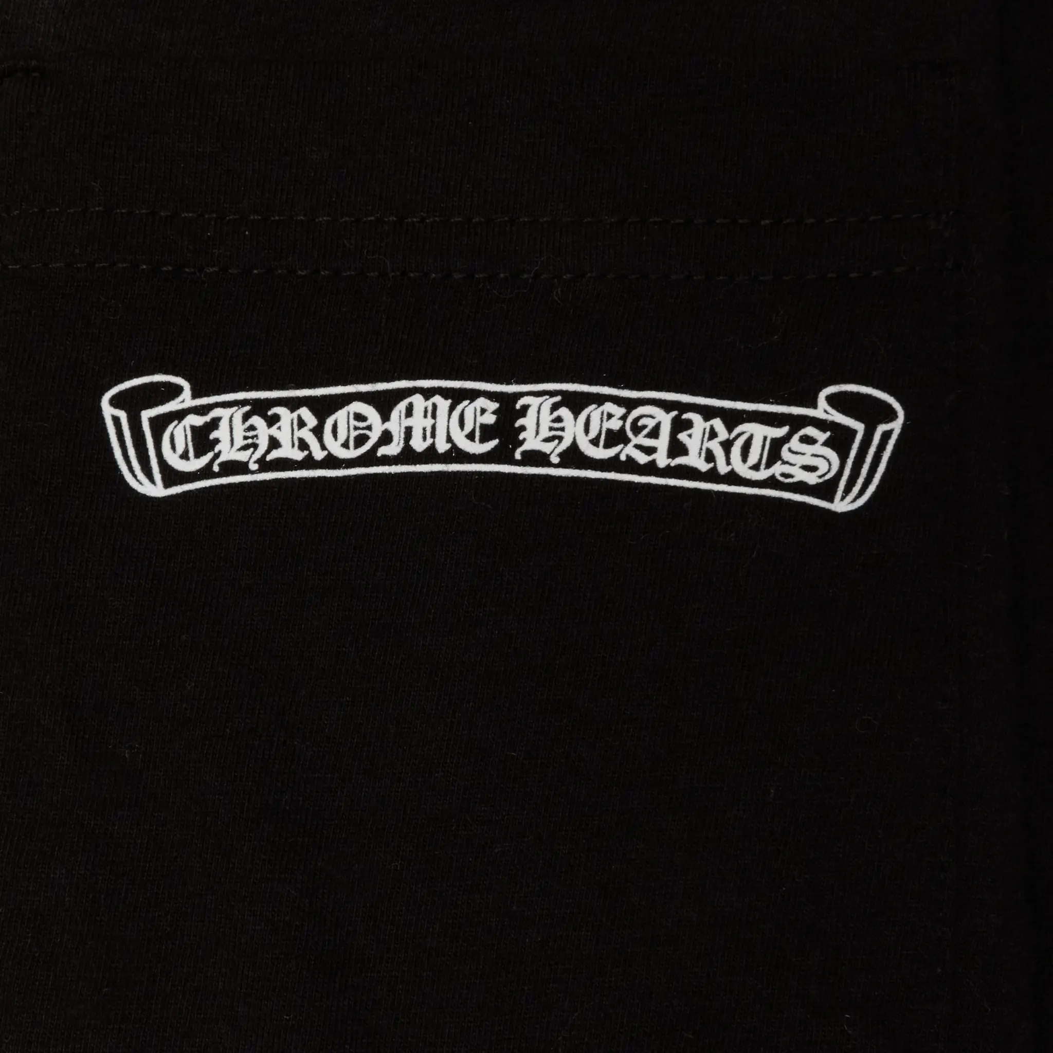 Chrome Hearts Scroll Logo L/S Black T-Shirt