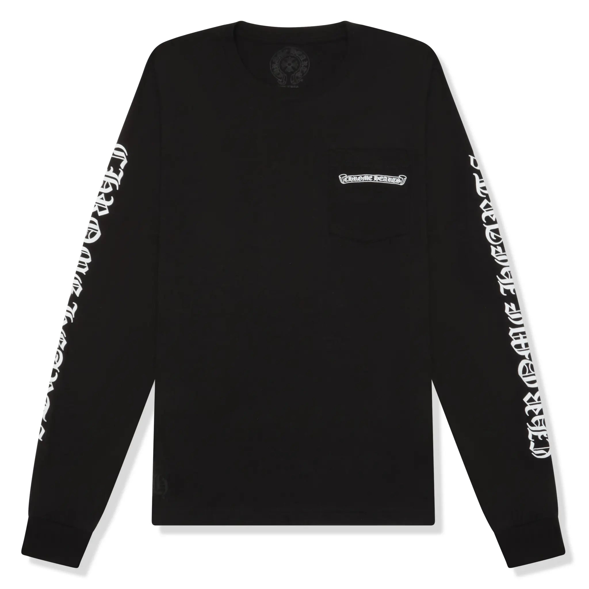 Chrome Hearts Scroll Logo L/S Black T-Shirt