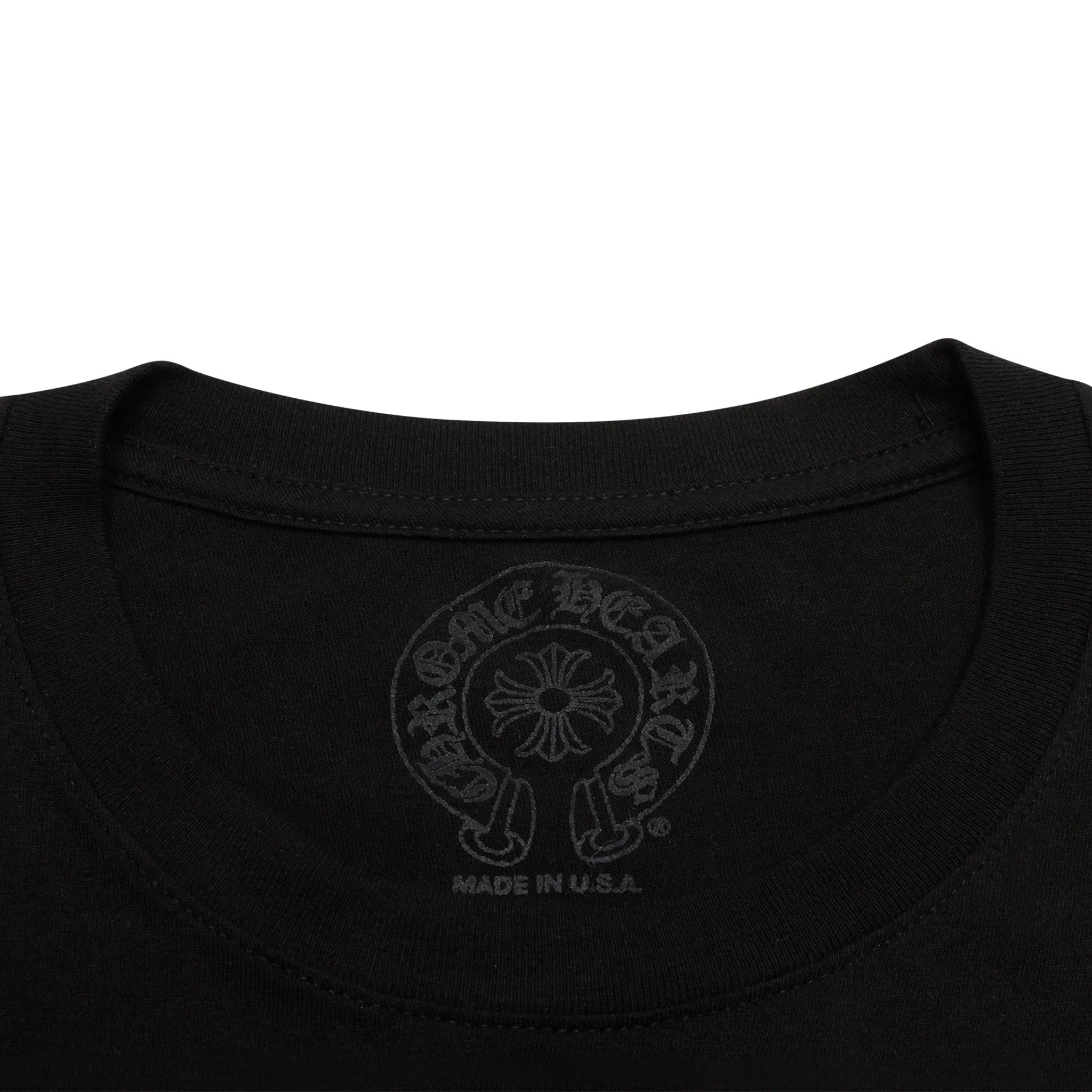 Chrome Hearts Scroll Logo L/S Black T-Shirt