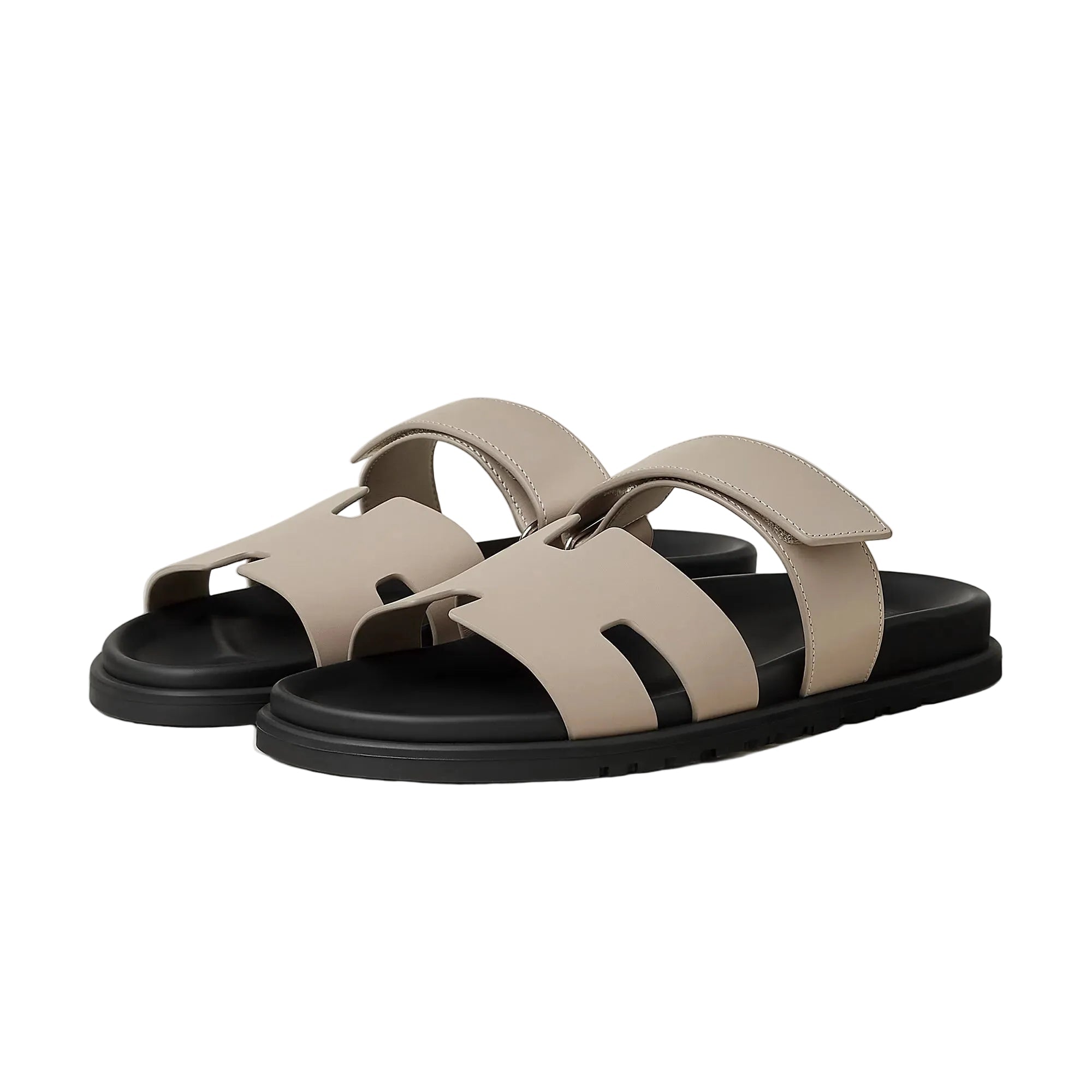 Hermes Paris Chypre beige galet Sandals