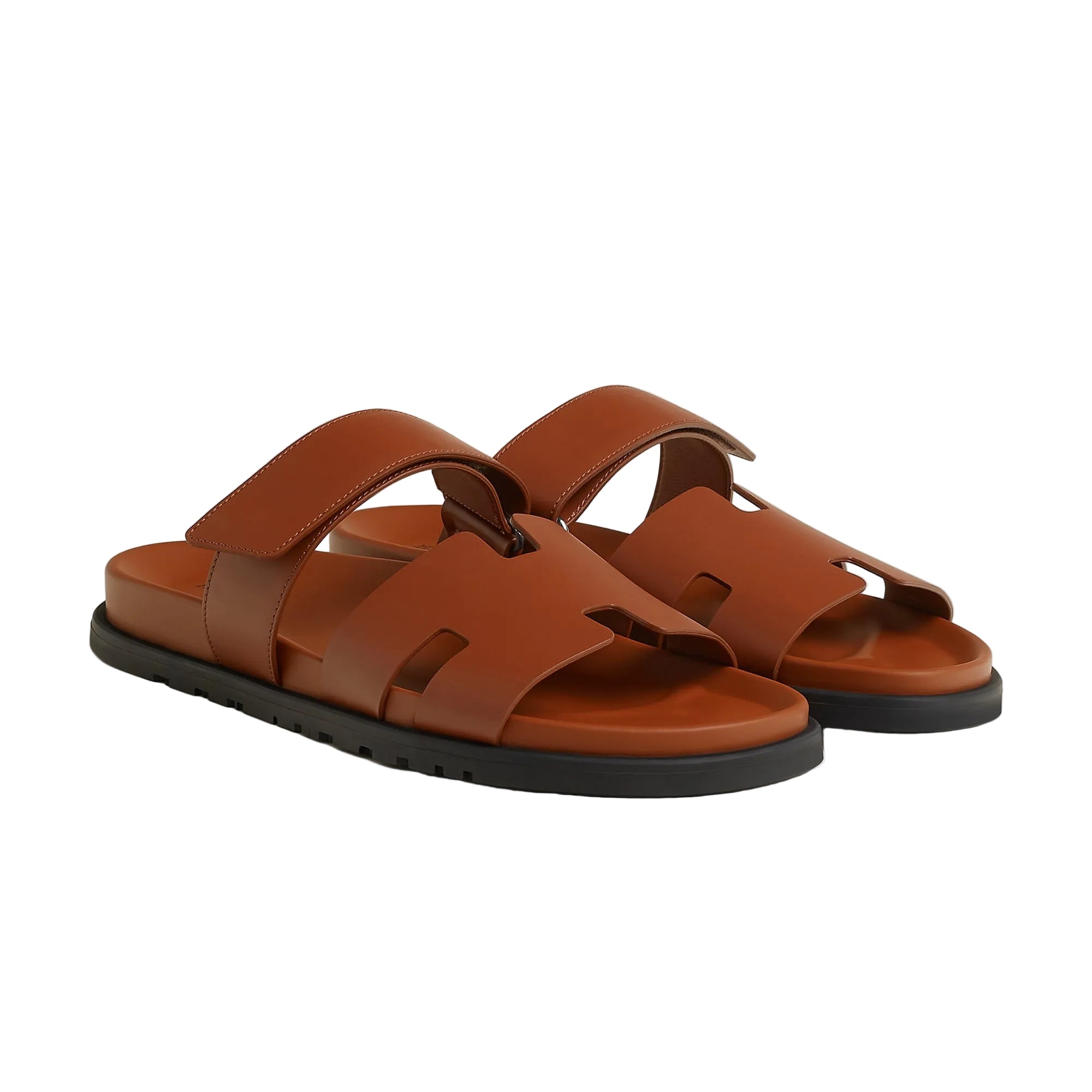 Hermes Paris Chypre marron dore Sandals