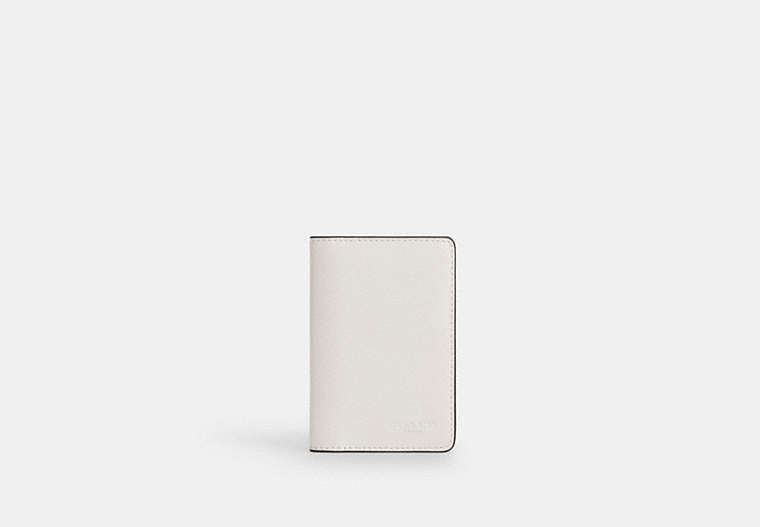 COACH®,Id Wallet,Leather,Bi Fold,Casual, Father's Day,White,Front View
