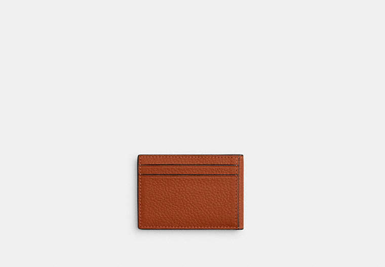 COACH®,Compact Billfold Wallet,Leather,Bi Fold,Casual,Brown,Back View