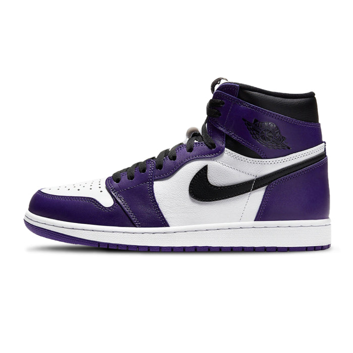 Jordan 1 High Court Purple White Available at Pick your kiicks.