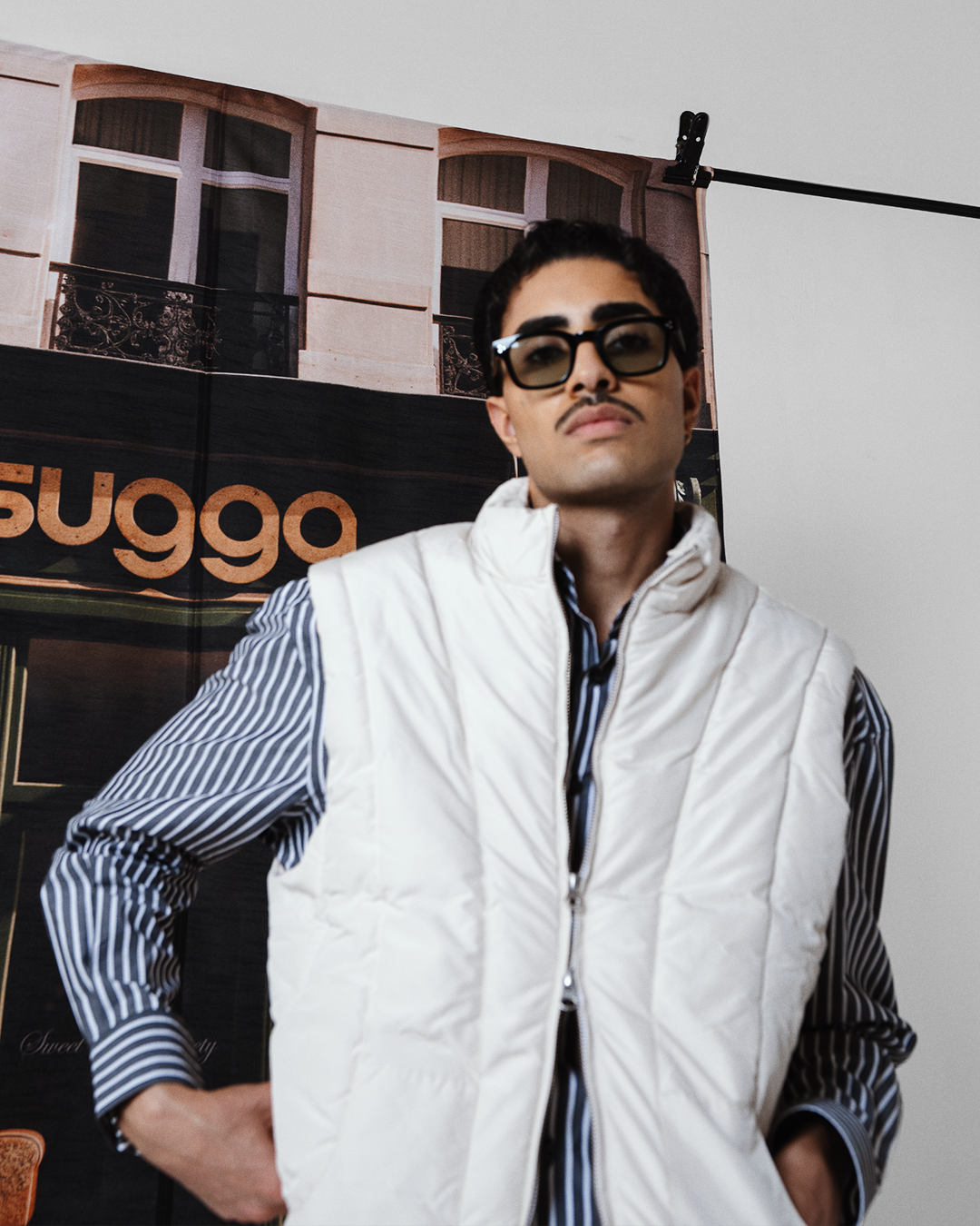 Puffer Jacket Sleeveless In Cream
