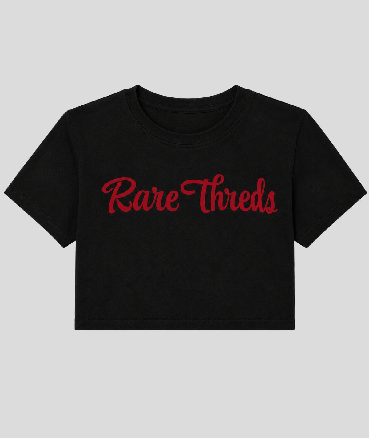 Rare Threds Crop Tee – Black Edition