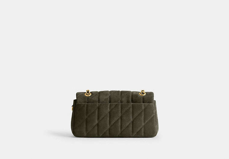 Tabby Shoulder Bag 26 With Pillow Quilting - Brass/Olive