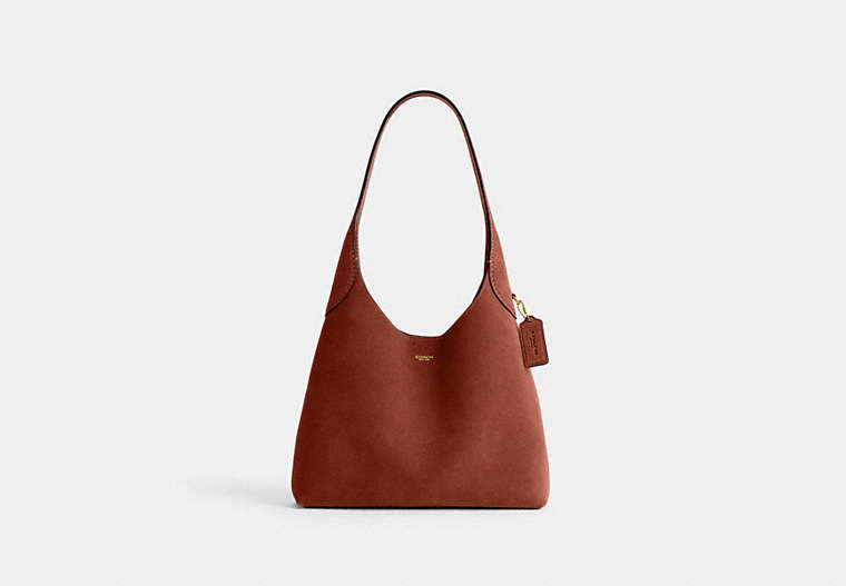 Brooklyn Shoulder Bag 28 - Brass/Clay