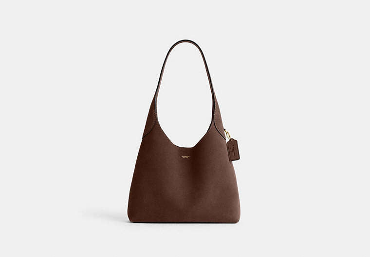 Brooklyn Shoulder Bag 28 - Brass/Dark Chocolate