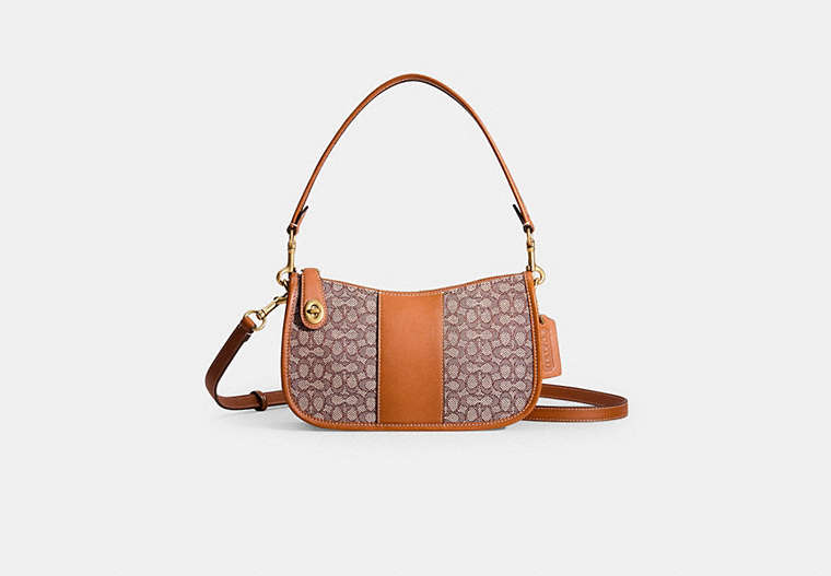 Stadium Swinger Bag - Brass/Cocoa Burnished Amb