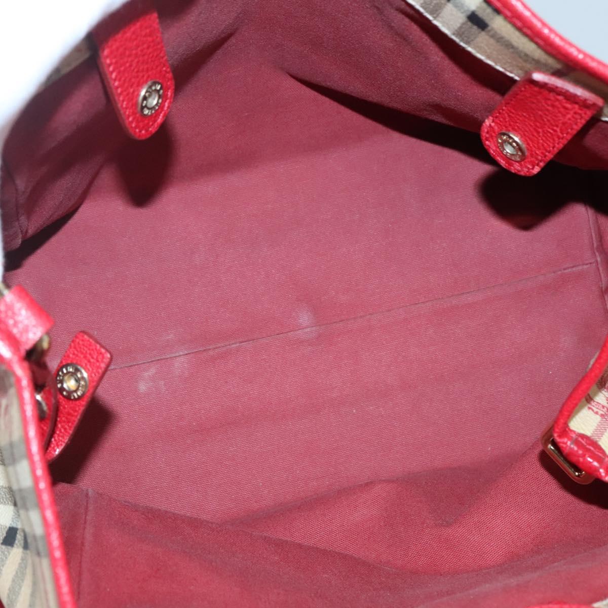 Burberry Haymarket Canvas Shoulder Bag (Pre-Owned)