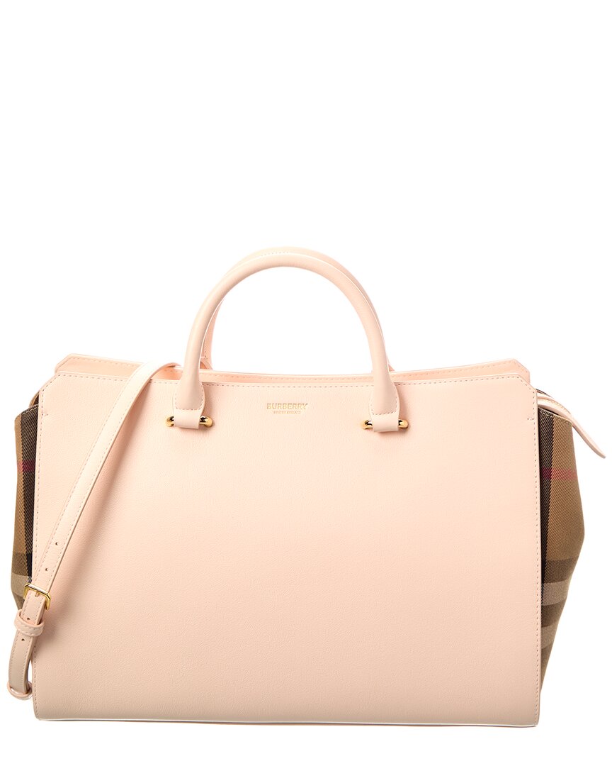 Burberry Check Canvas & Leather Satchels