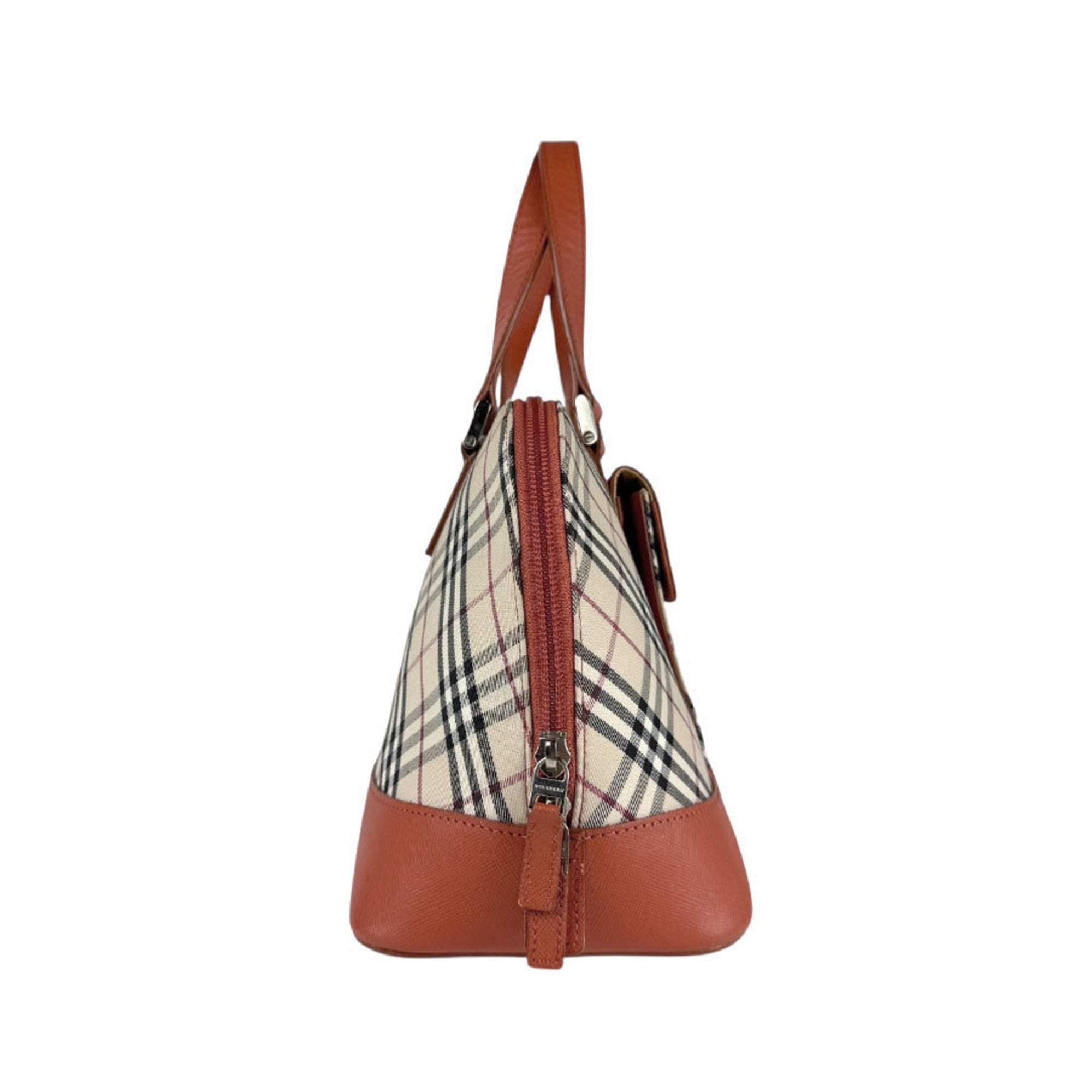 Burberry Canvas Leather Handbag (Pre-Owned)