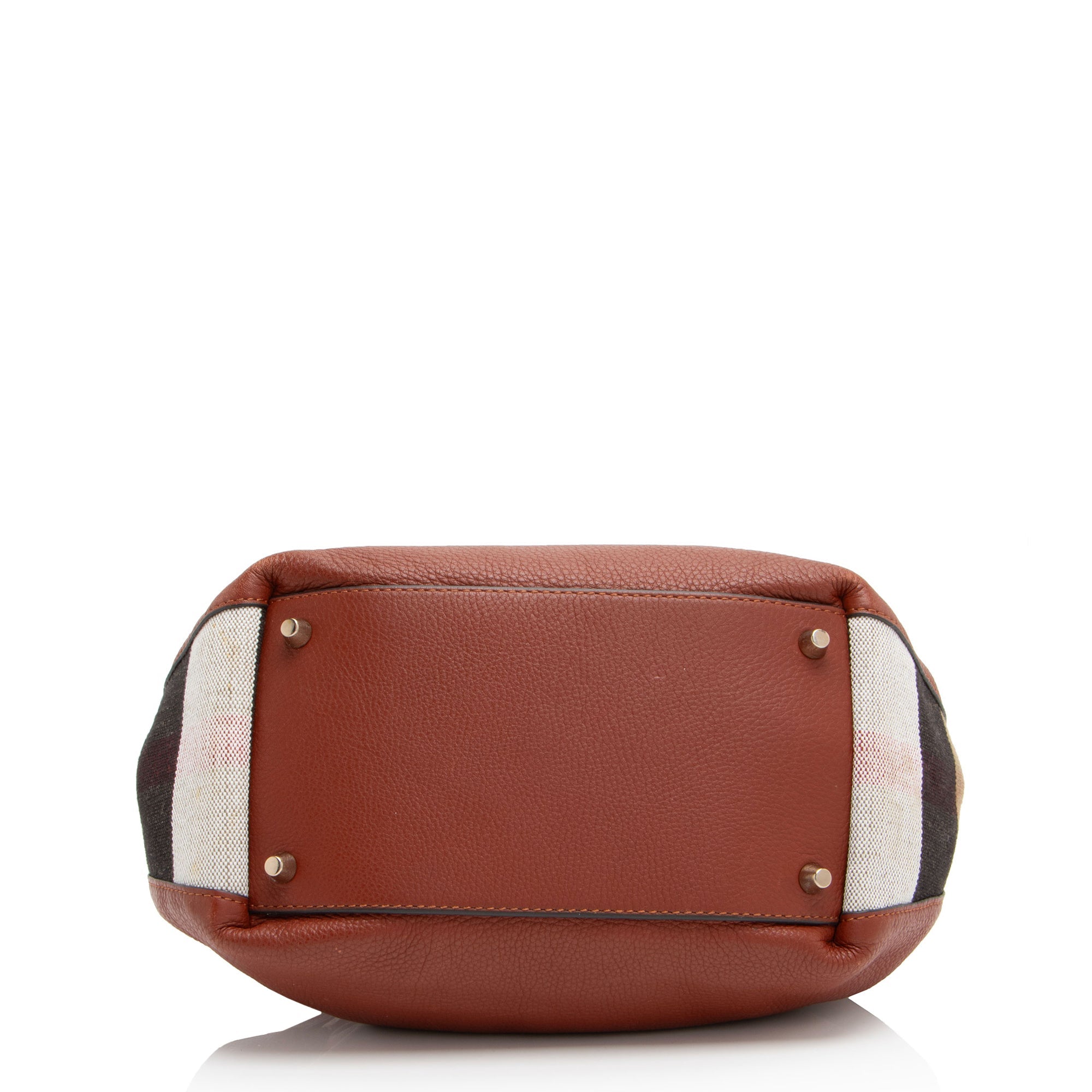 Burberry Calfskin House Check Maidstone Small Shoulder Bag