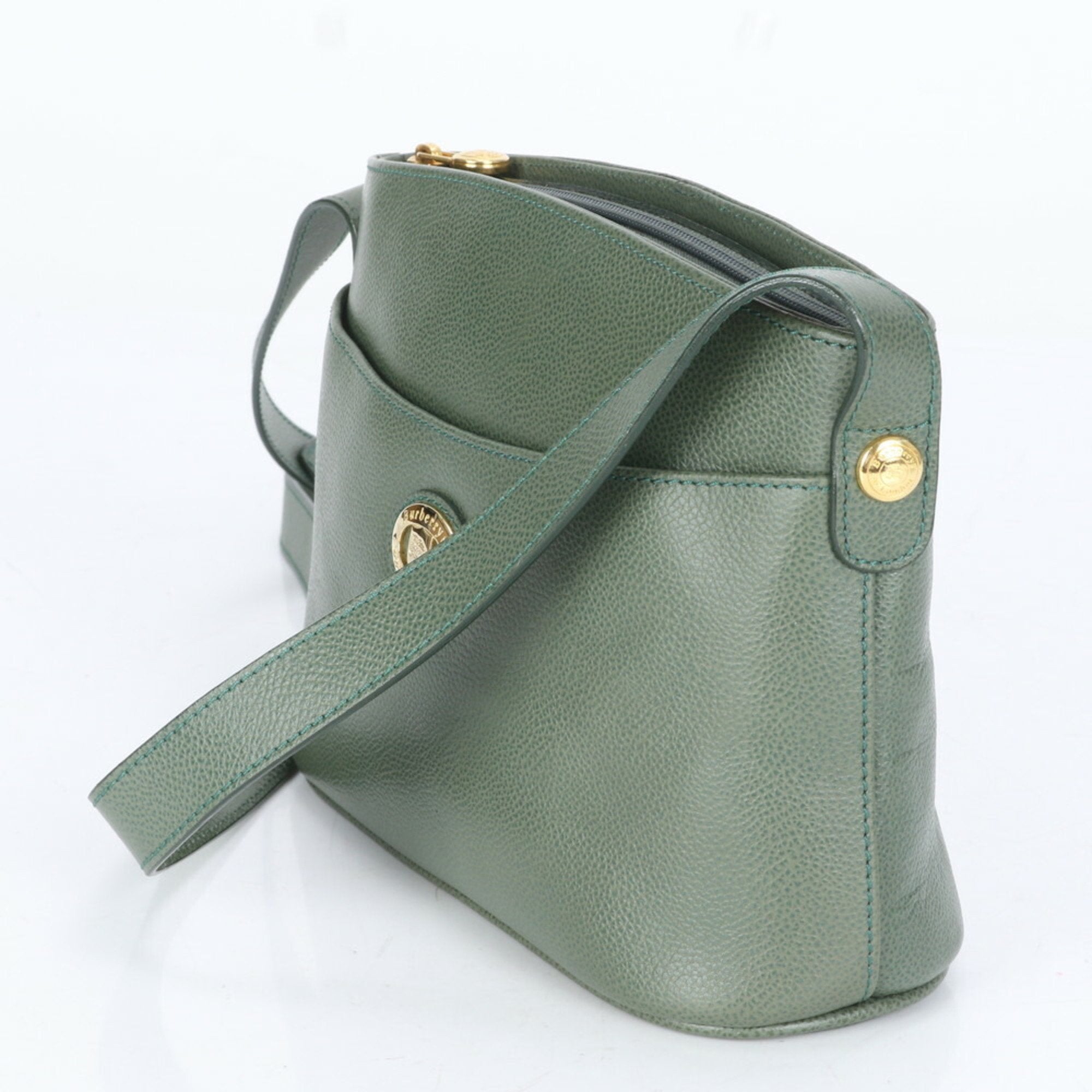 Burberry Leather Shoulder Bag Tote Bag (Pre-Owned)