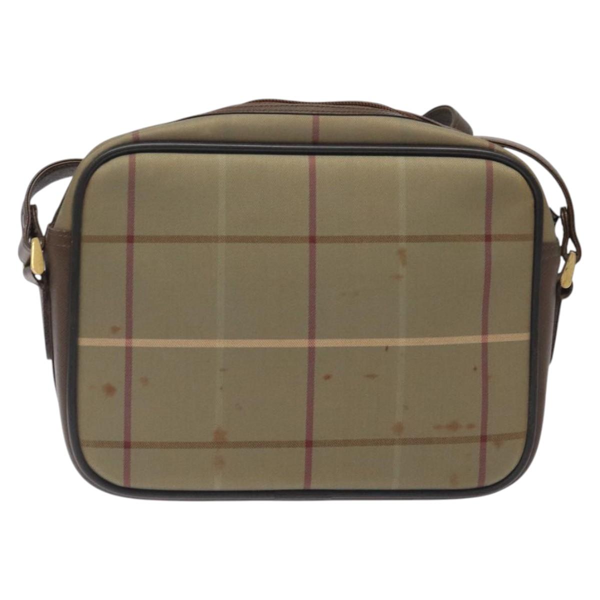Burberry Nova Check Canvas Shoulder Bag (Pre-Owned)