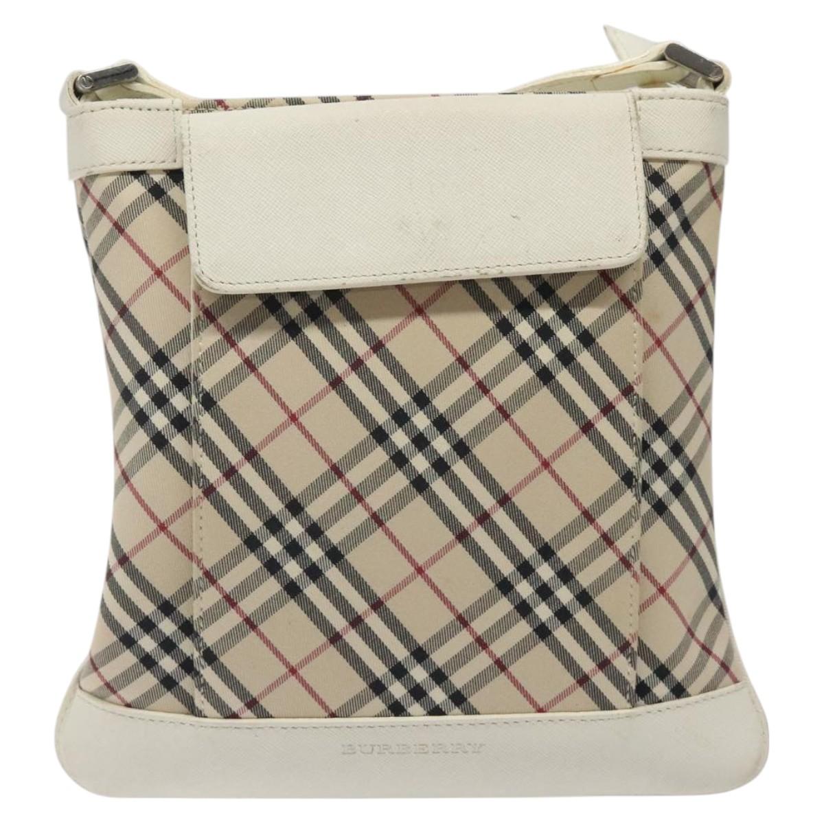 Burberry Nova Check Canvas Shoulder Bag (Pre-Owned)