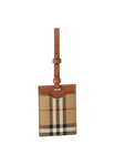 Burberry Vintage Check E-Canvas & Leather Luggage Tag