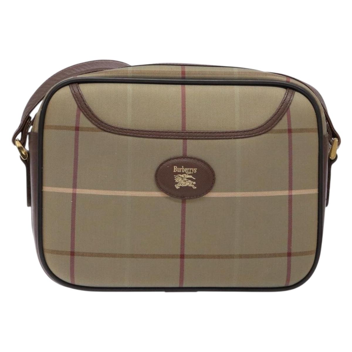 Burberry Nova Check Canvas Shoulder Bag (Pre-Owned)