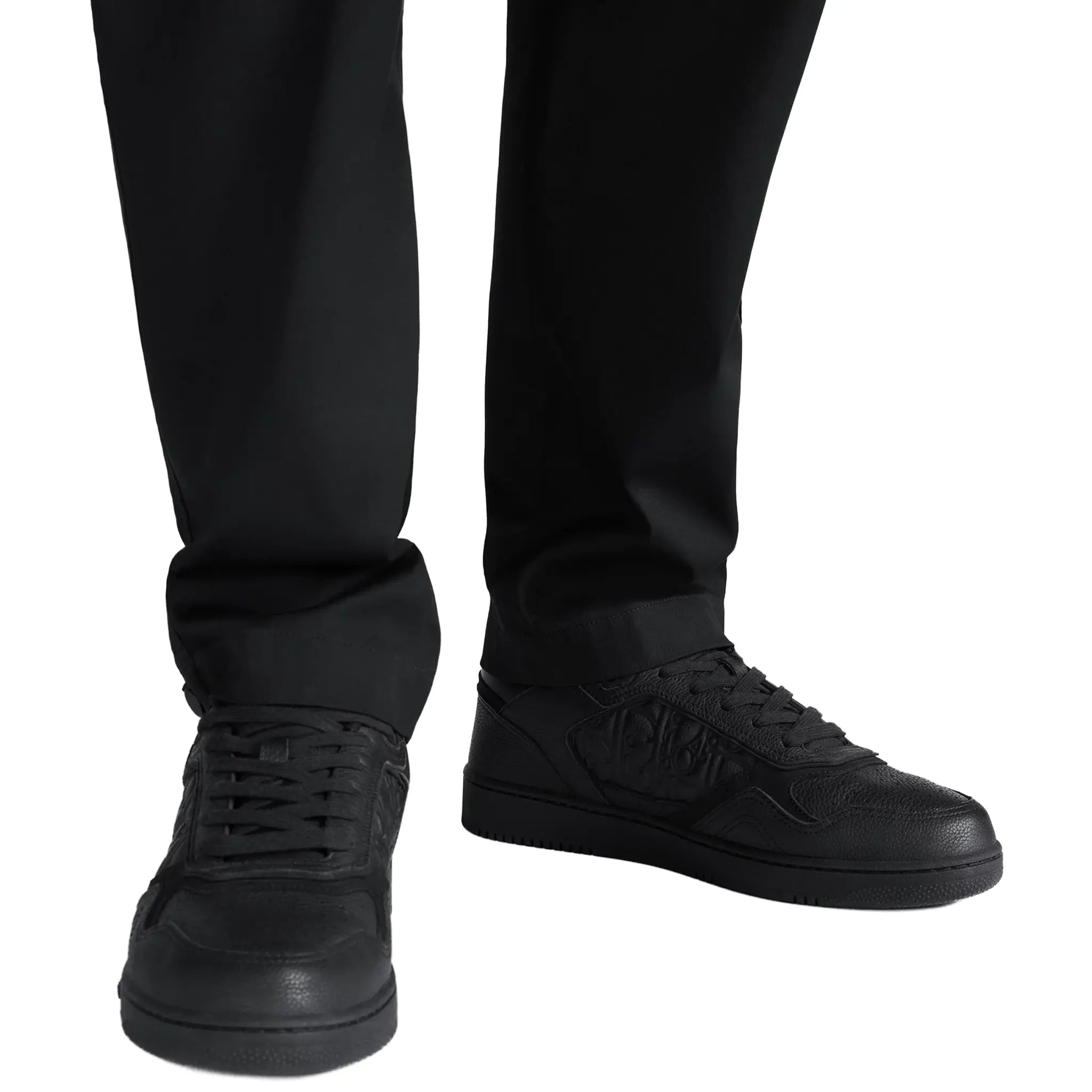 Dior B27 Uptown Black Grained Calfskin Sneaker